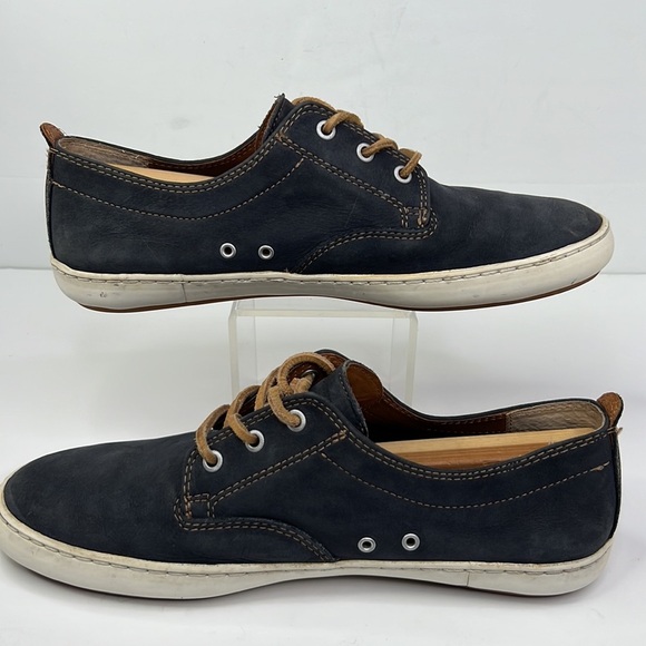 FRYE MEN’S NORFOLK DECK SHOES INDIGO SUNWASH NUBUCK LEATHER SZ 11.5 - Picture 6 of 11
